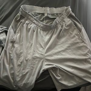 White Adidas Athletic Shorts, very stretchy:)